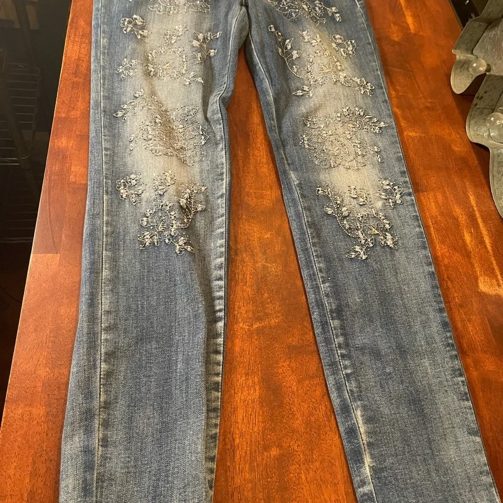 Bebe Womens Jeans Size 28 Pre-Owned - Picture 2 of 3